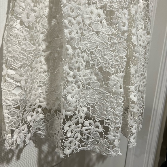 White Lace Prom Dress - Picture 6 of 12